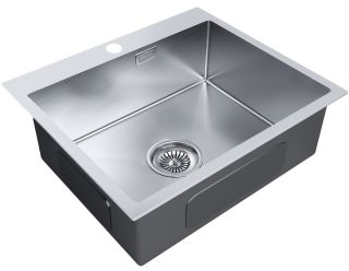 Мойка кухонная Paulmark Kroner PM215951-BS брашированная нержавеющая сталь